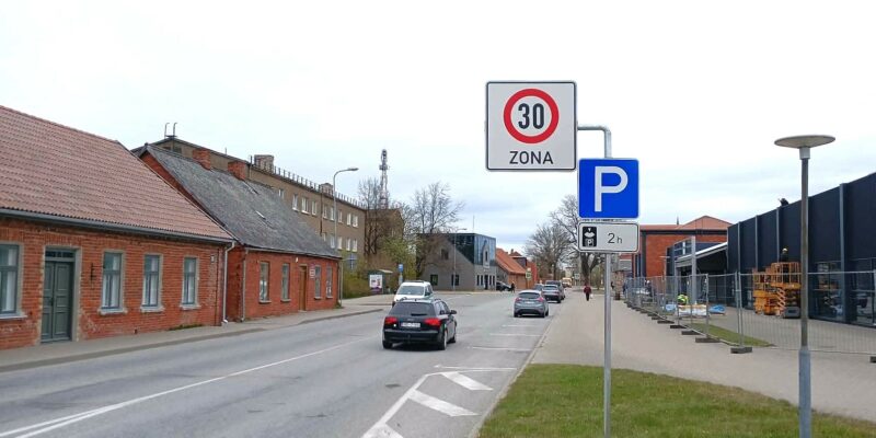 Pagarināta 30km/h darbības zona Mucenieku ielā